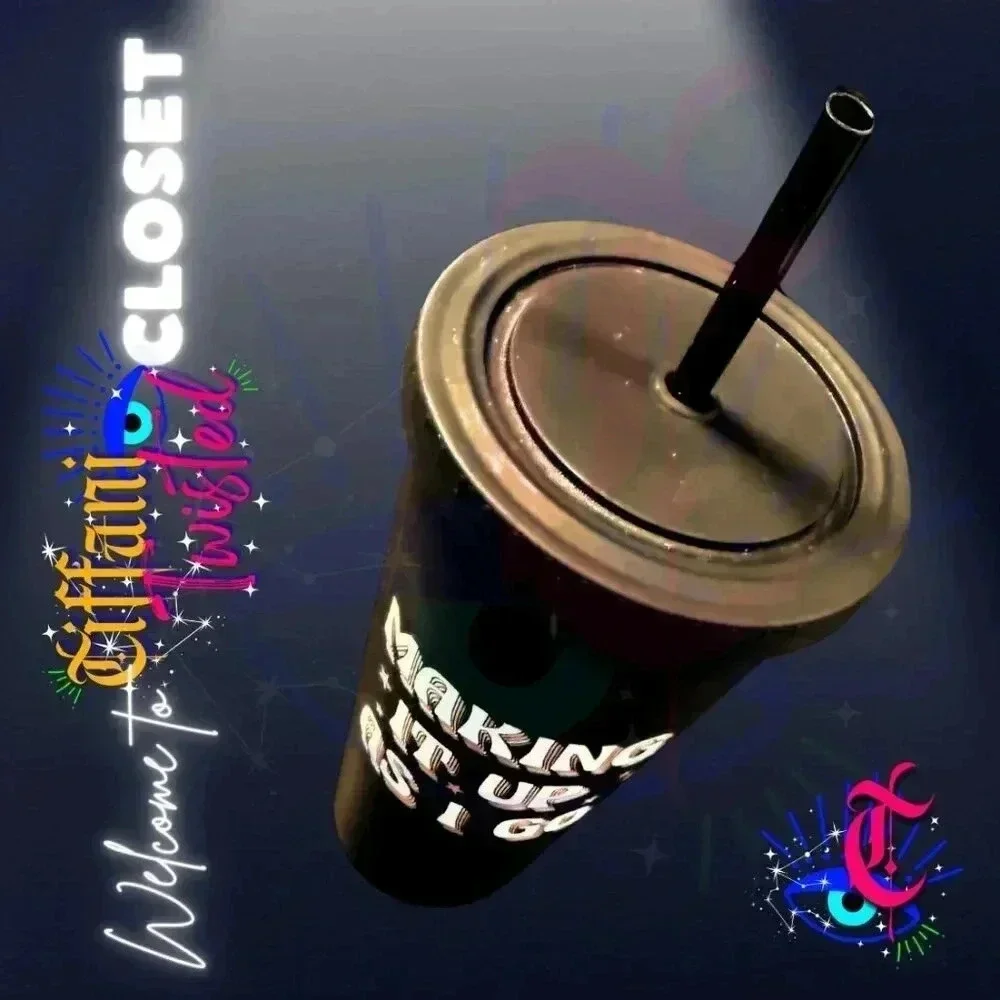 Black Tumbler “Making It Up As I Go” Quote - Picture 3 of 4